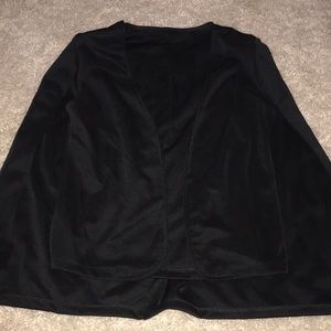 Black cape blazer